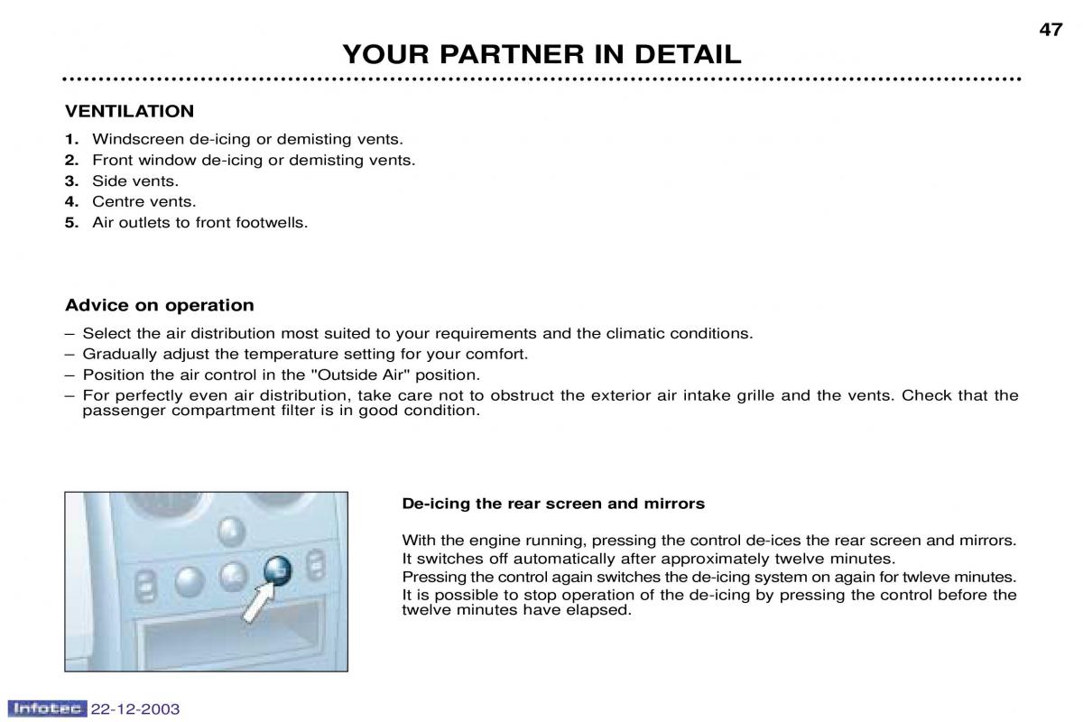 Peugeot Partner I 1 owners manual / page 32