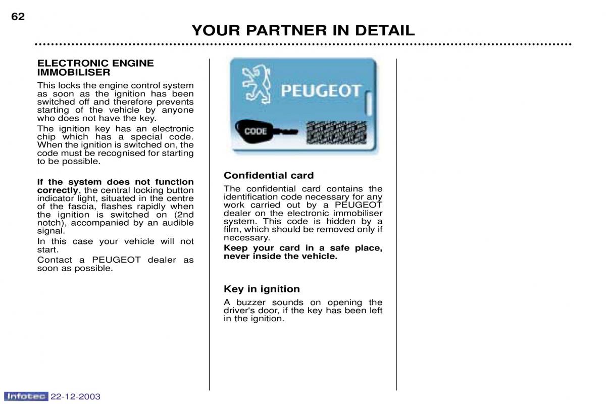 Peugeot Partner I 1 owners manual / page 49