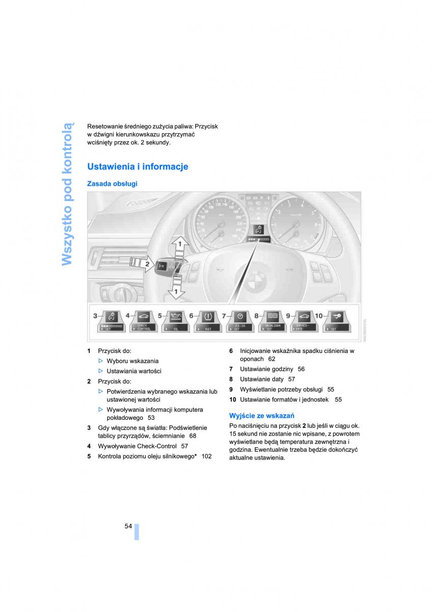 BMW 3 E91 instrukcja obslugi / page 56