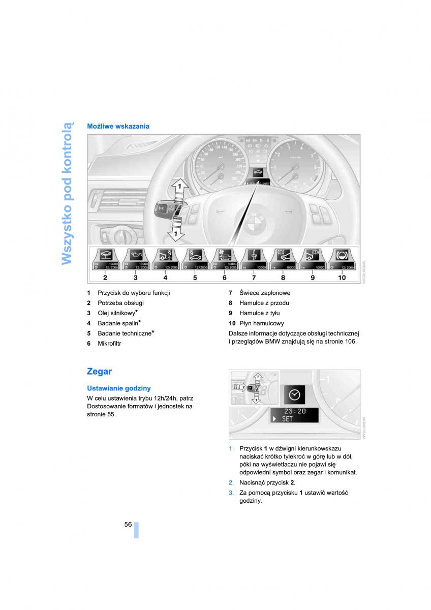 BMW 3 E91 instrukcja obslugi / page 58