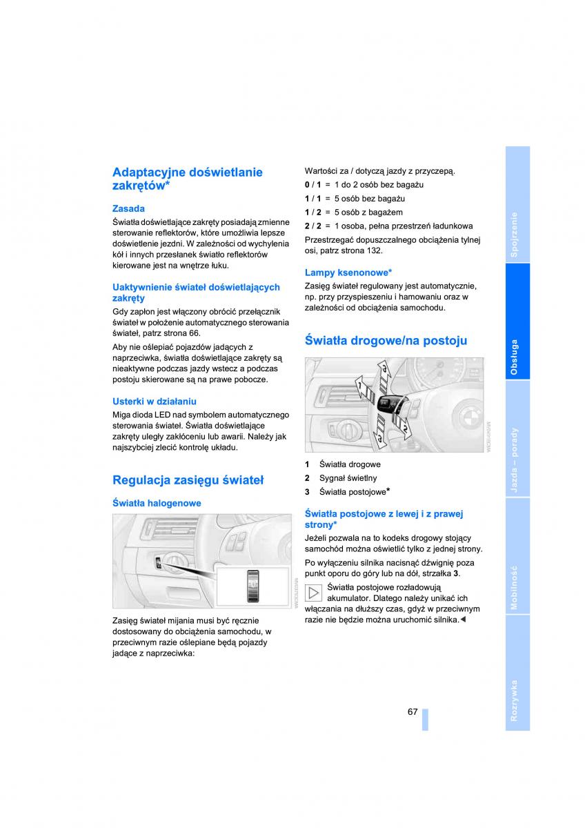 BMW 3 E91 instrukcja obslugi / page 69