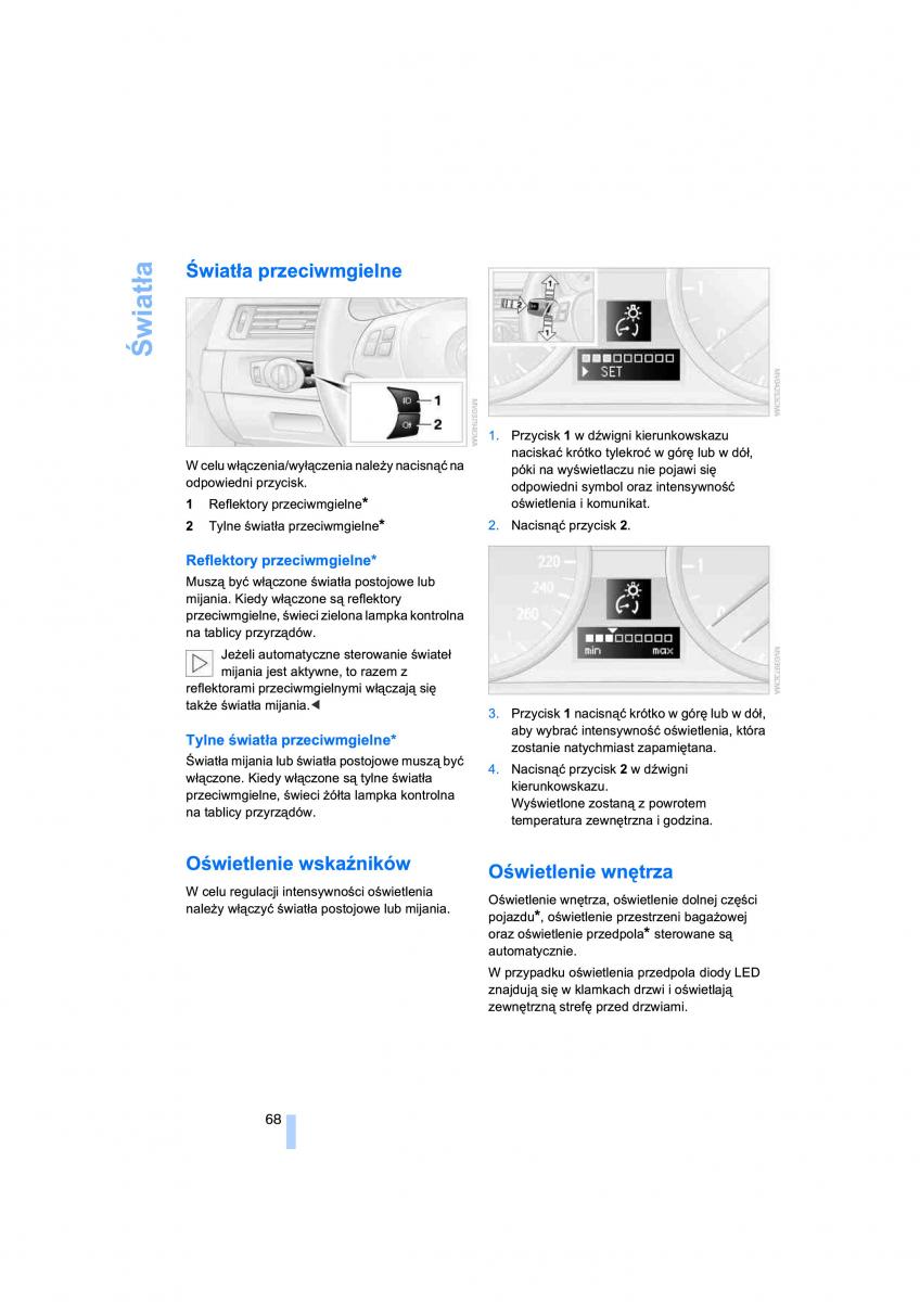 BMW 3 E91 instrukcja obslugi / page 70