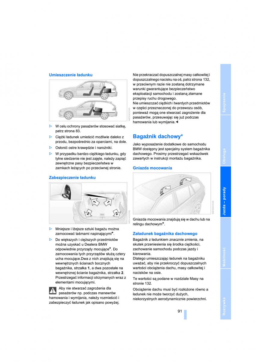 BMW 3 E91 instrukcja obslugi / page 93