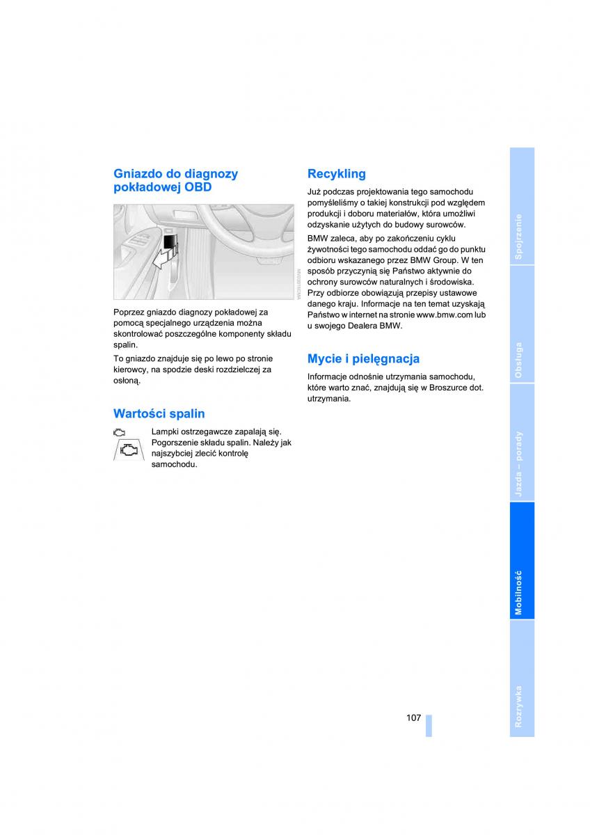 BMW 3 E91 instrukcja obslugi / page 109