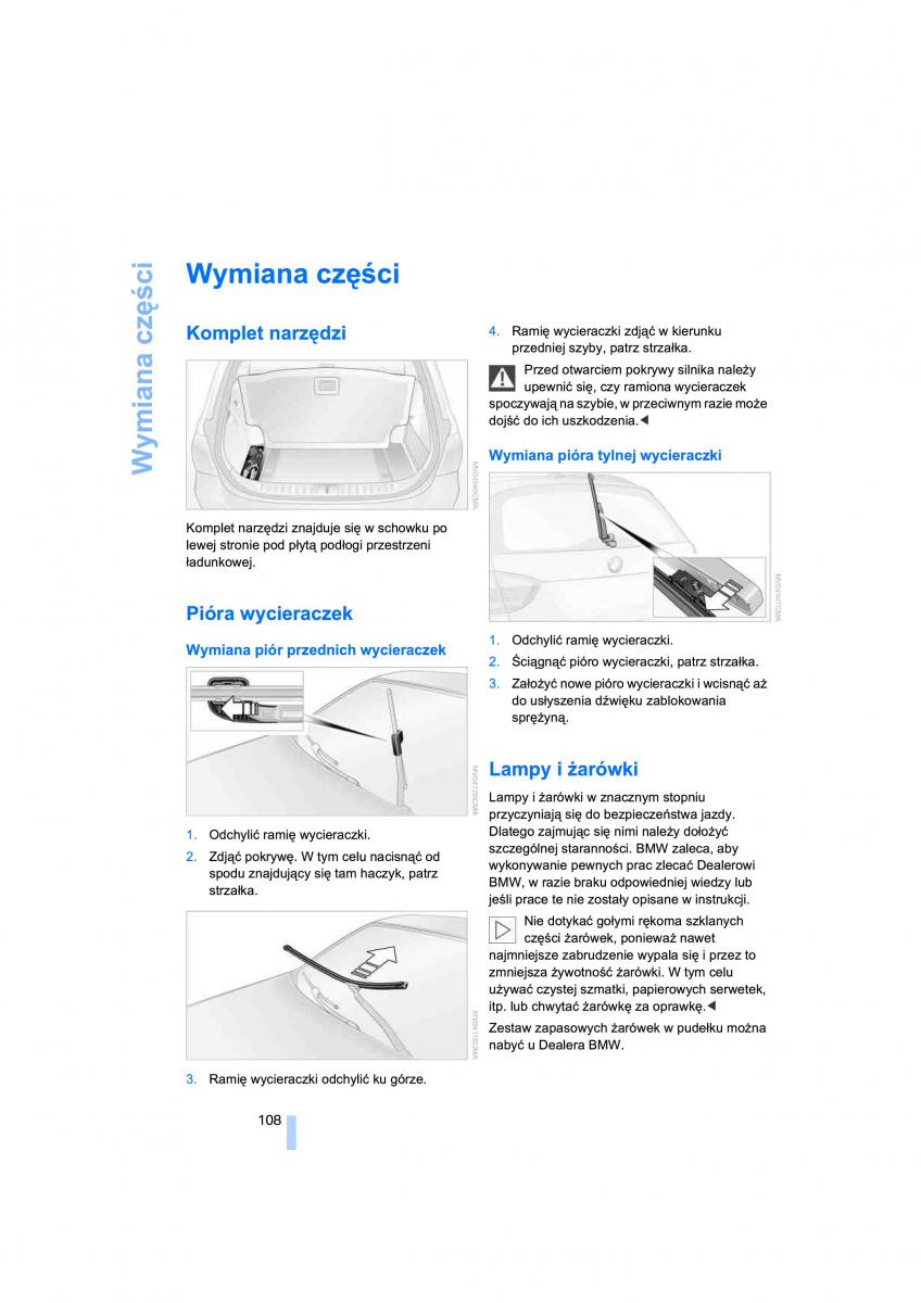 BMW 3 E91 instrukcja obslugi / page 110