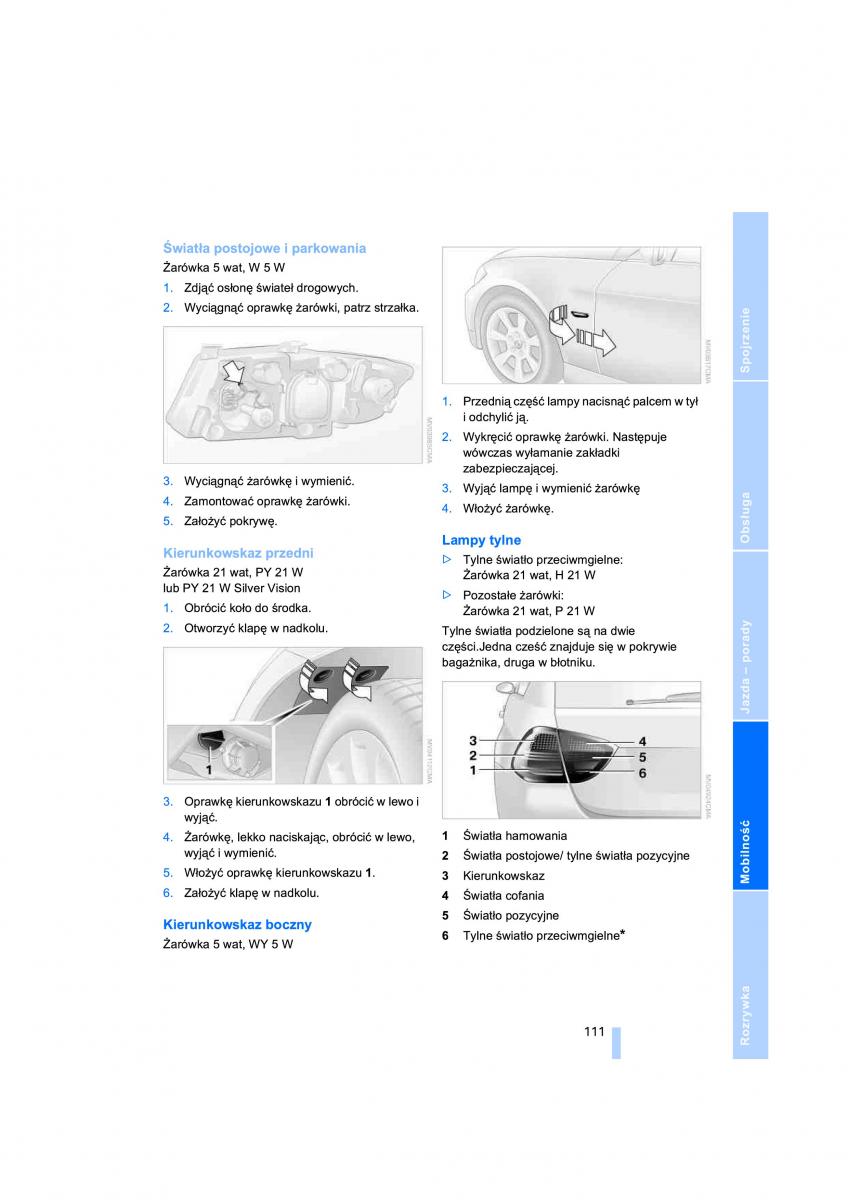 BMW 3 E91 instrukcja obslugi / page 113