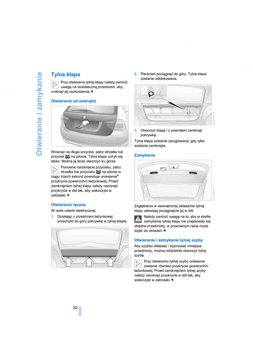 BMW 3 E91 instrukcja obslugi / page 22