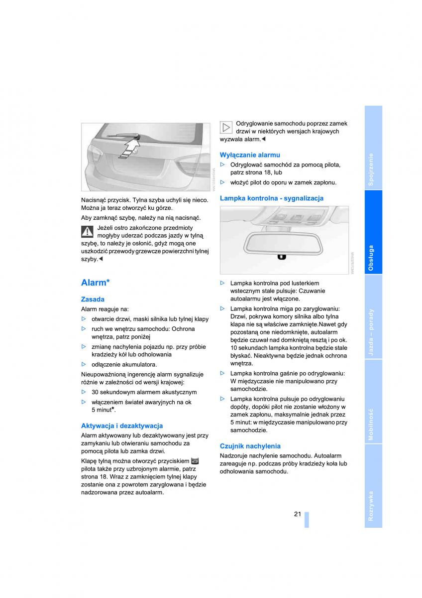 BMW 3 E91 instrukcja obslugi / page 23