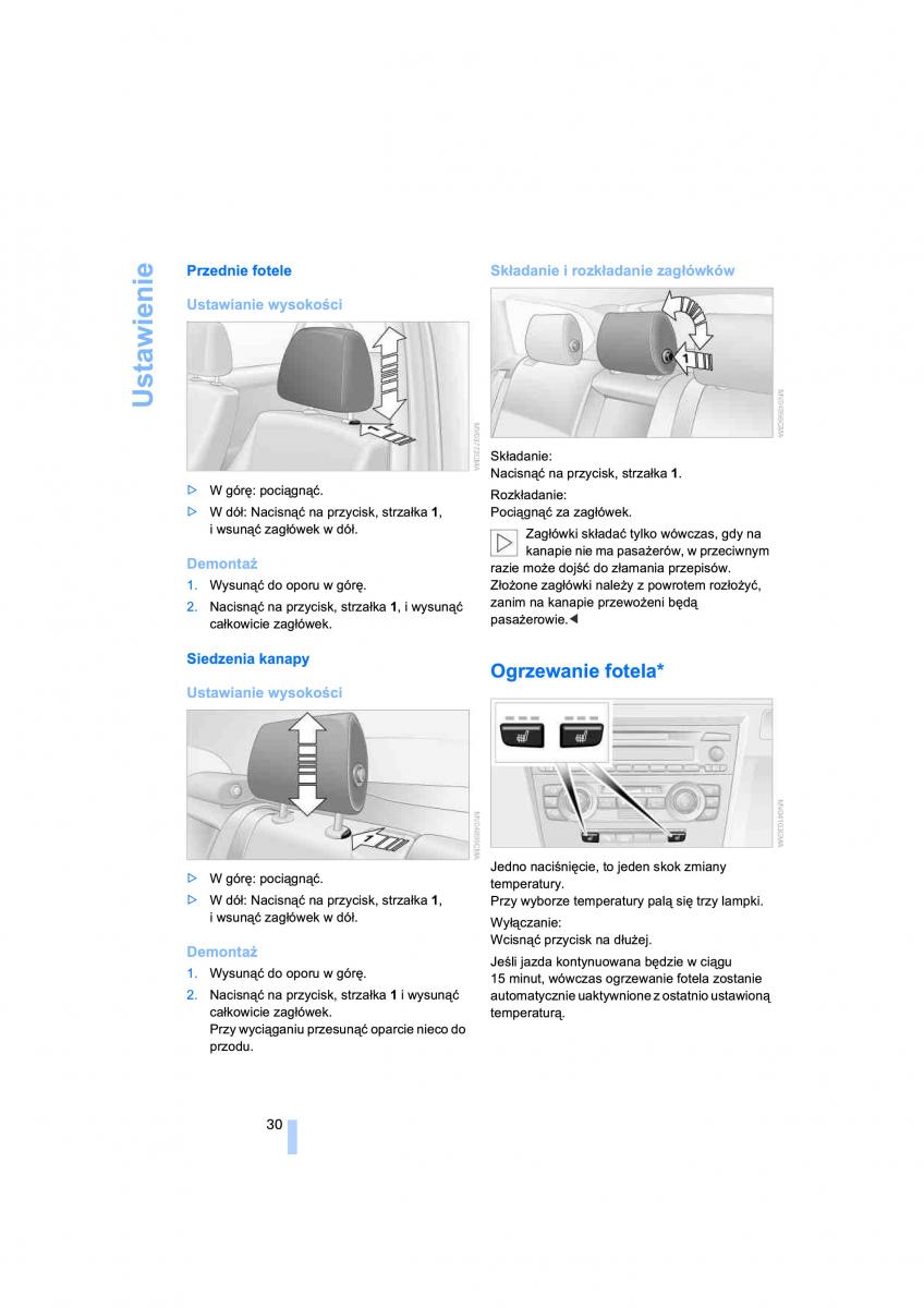 BMW 3 E91 instrukcja obslugi / page 32