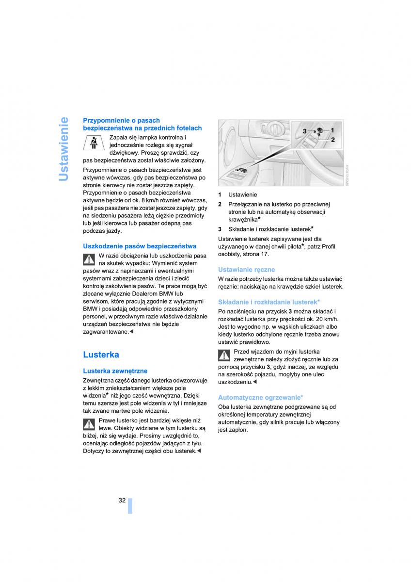 BMW 3 E91 instrukcja obslugi / page 34