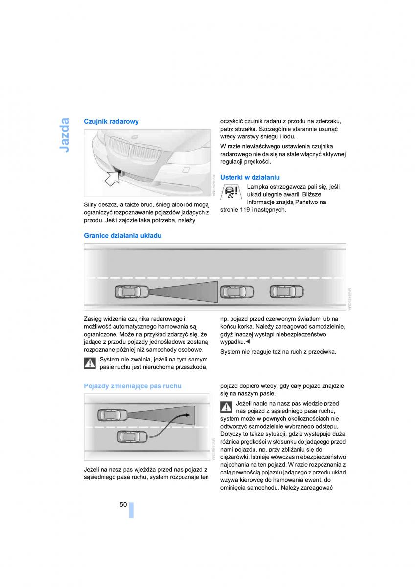 BMW 3 E91 instrukcja obslugi / page 52