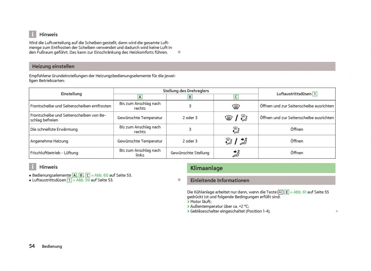 Skoda Citigo Handbuch / page 56