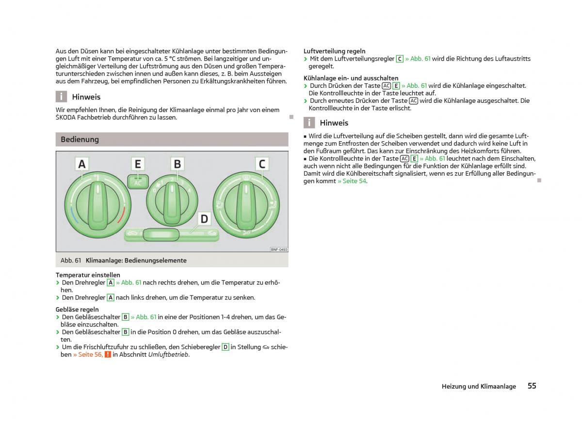 Skoda Citigo Handbuch / page 57