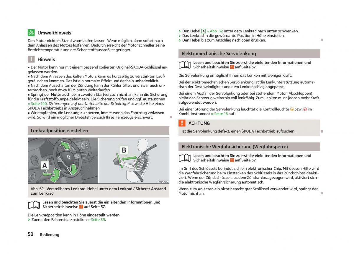 Skoda Citigo Handbuch / page 60