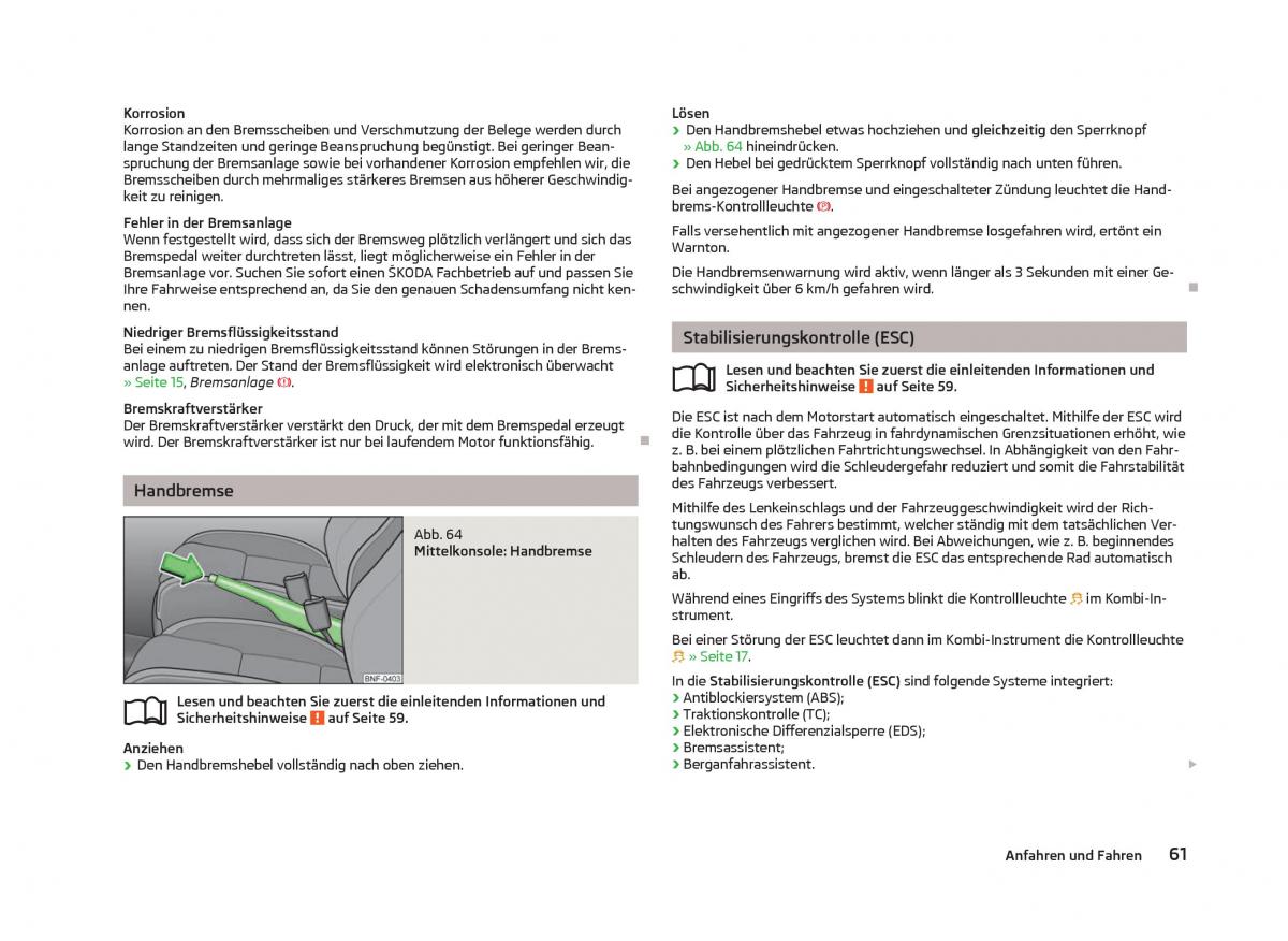 Skoda Citigo Handbuch / page 63