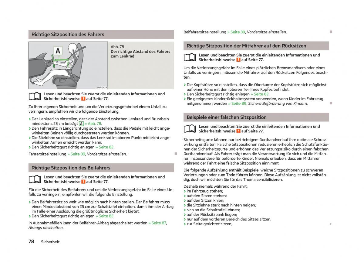 Skoda Citigo Handbuch / page 80