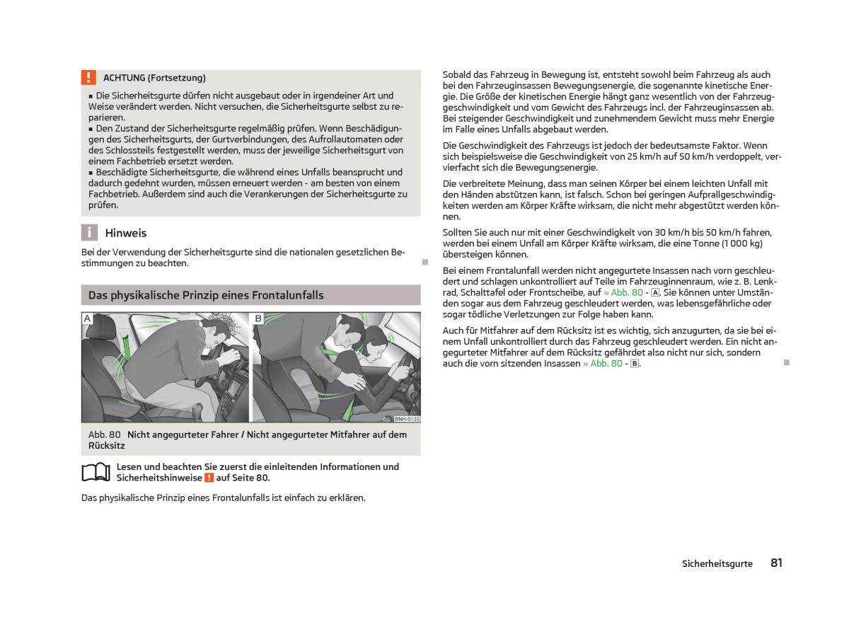 Skoda Citigo Handbuch / page 83