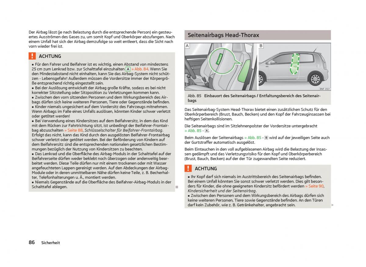 Skoda Citigo Handbuch / page 88