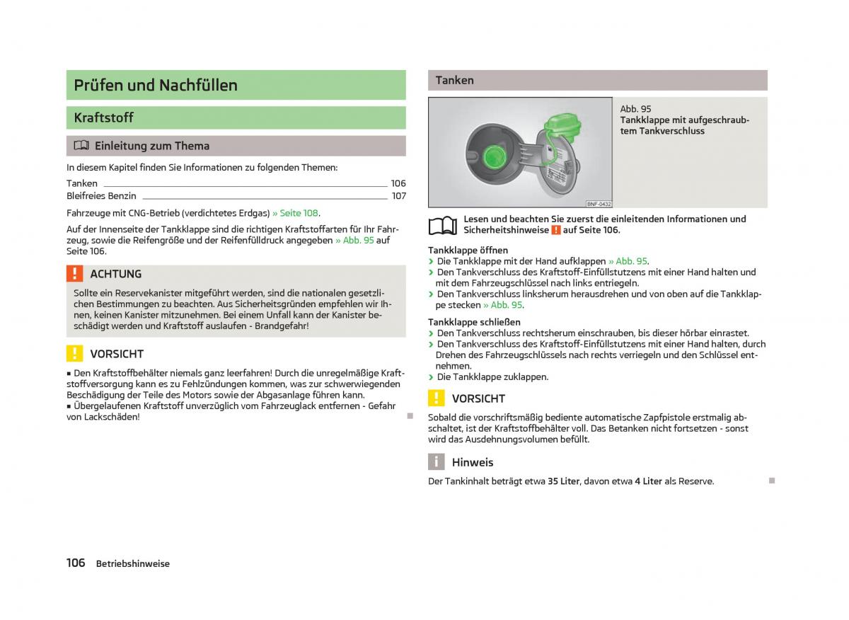 Skoda Citigo Handbuch / page 108