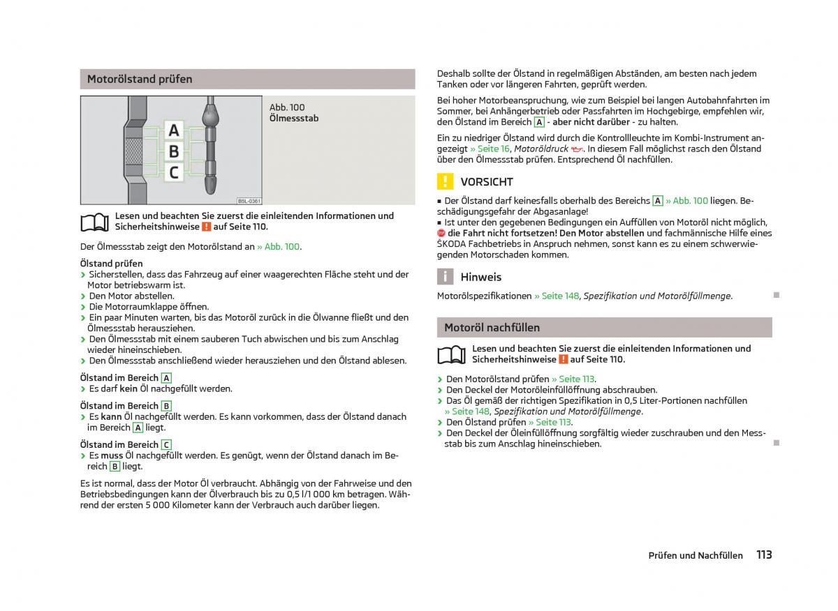 Skoda Citigo Handbuch / page 115