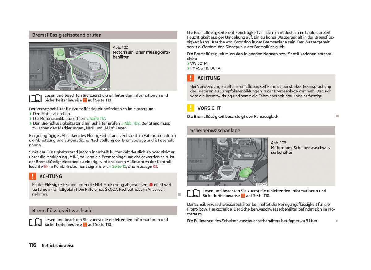 Skoda Citigo Handbuch / page 118