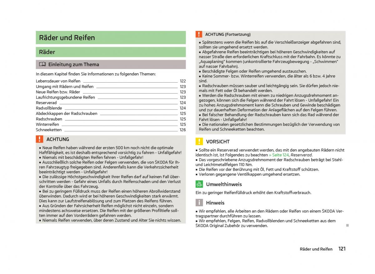 Skoda Citigo Handbuch / page 123