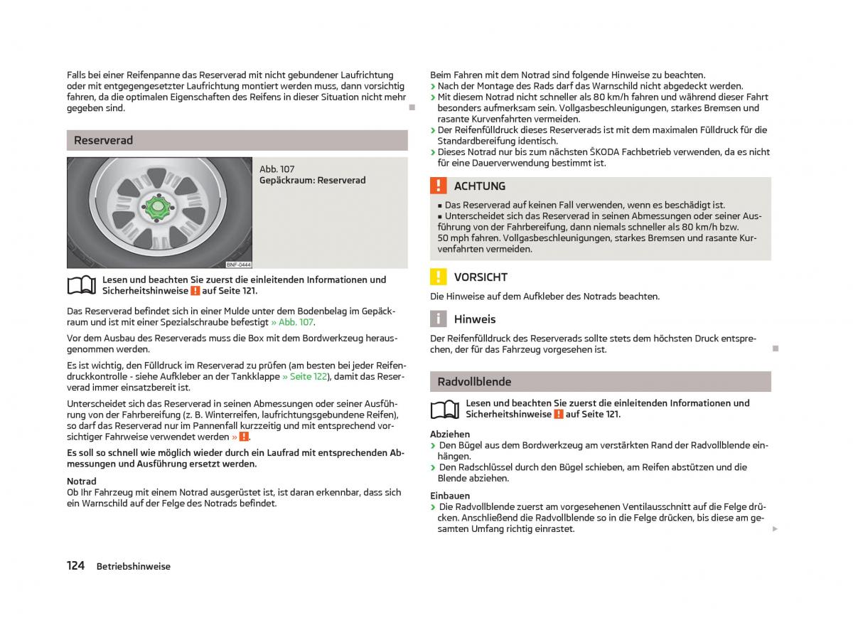 Skoda Citigo Handbuch / page 126