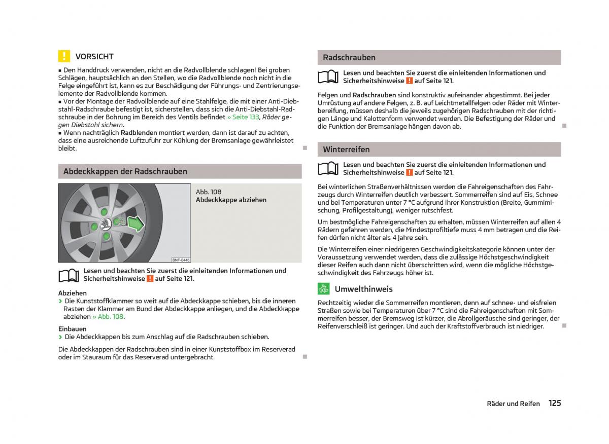 Skoda Citigo Handbuch / page 127