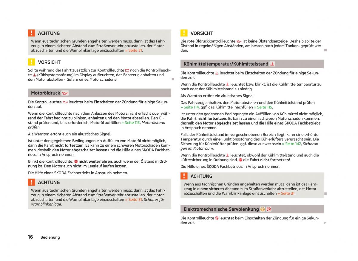 Skoda Citigo Handbuch / page 18