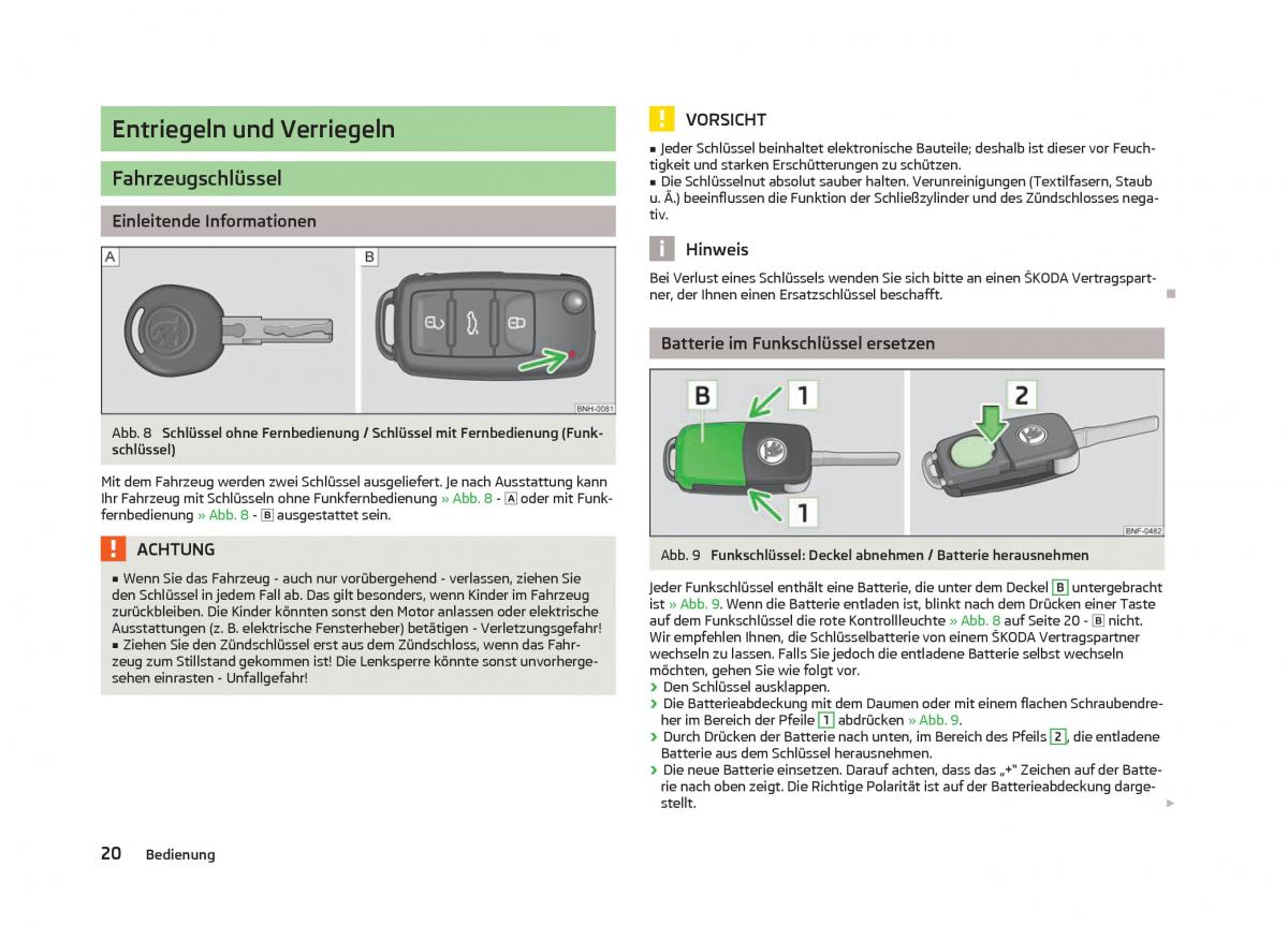 Skoda Citigo Handbuch / page 22