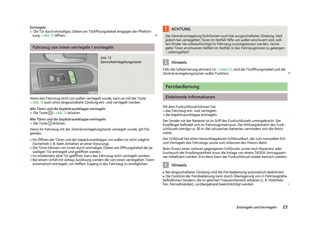 Skoda Citigo Handbuch / page 25