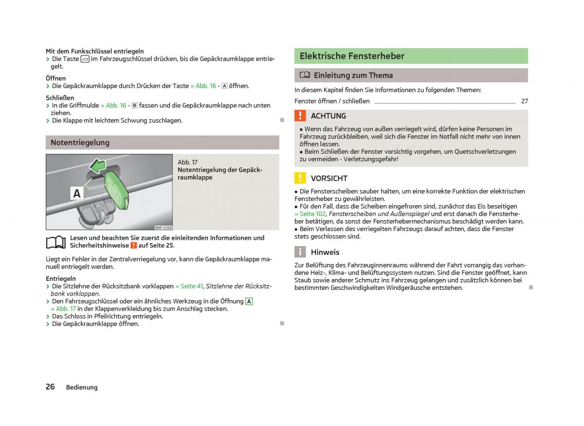 Skoda Citigo Handbuch / page 28