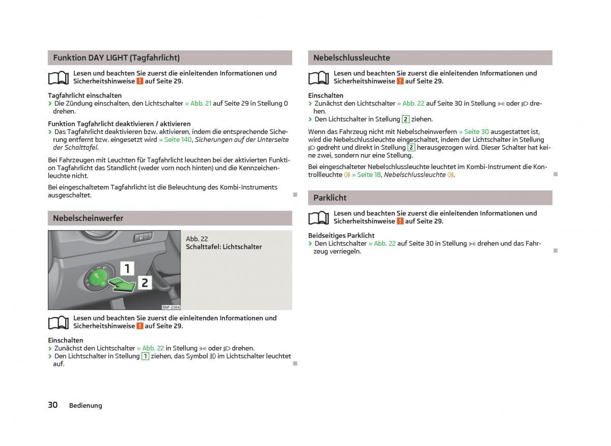 Skoda Citigo Handbuch / page 32