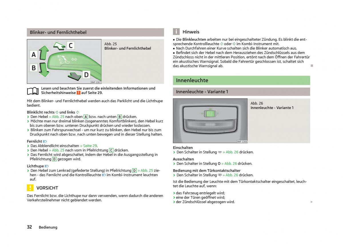 Skoda Citigo Handbuch / page 34