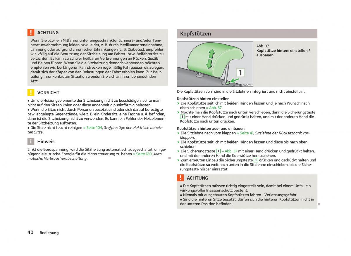 Skoda Citigo Handbuch / page 42