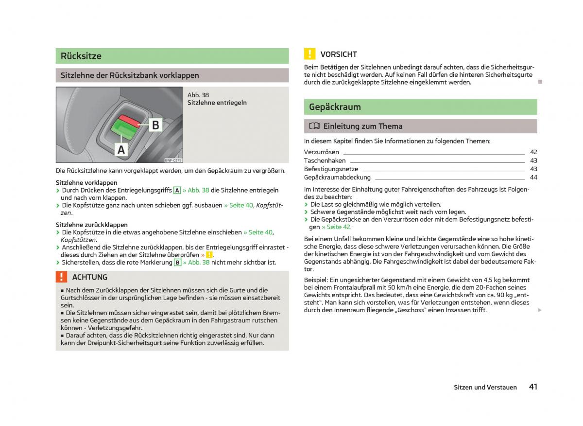 Skoda Citigo Handbuch / page 43