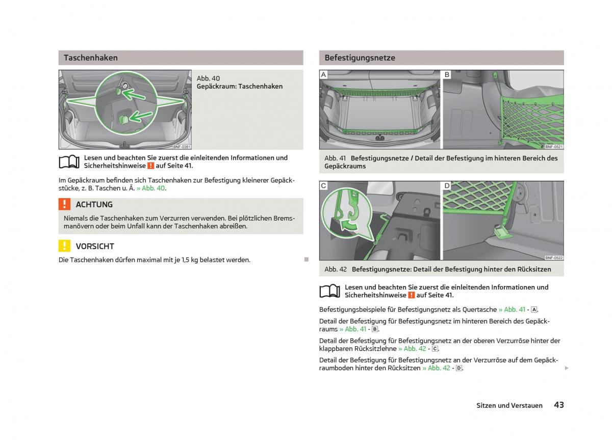 Skoda Citigo Handbuch / page 45