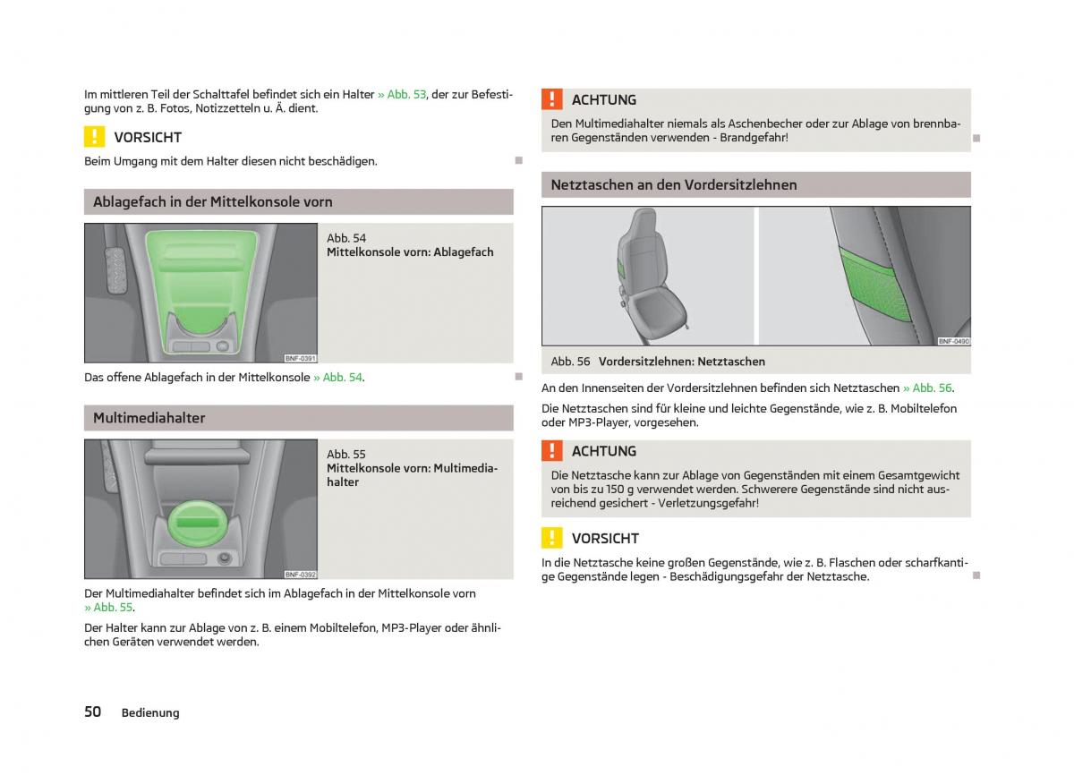 Skoda Citigo Handbuch / page 52