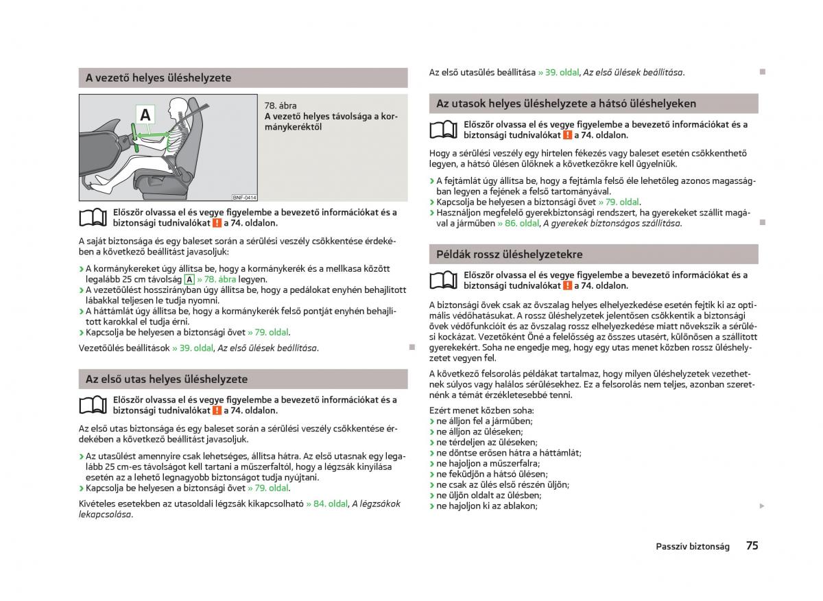 Skoda Citigo Kezelesi utmutato / page 77