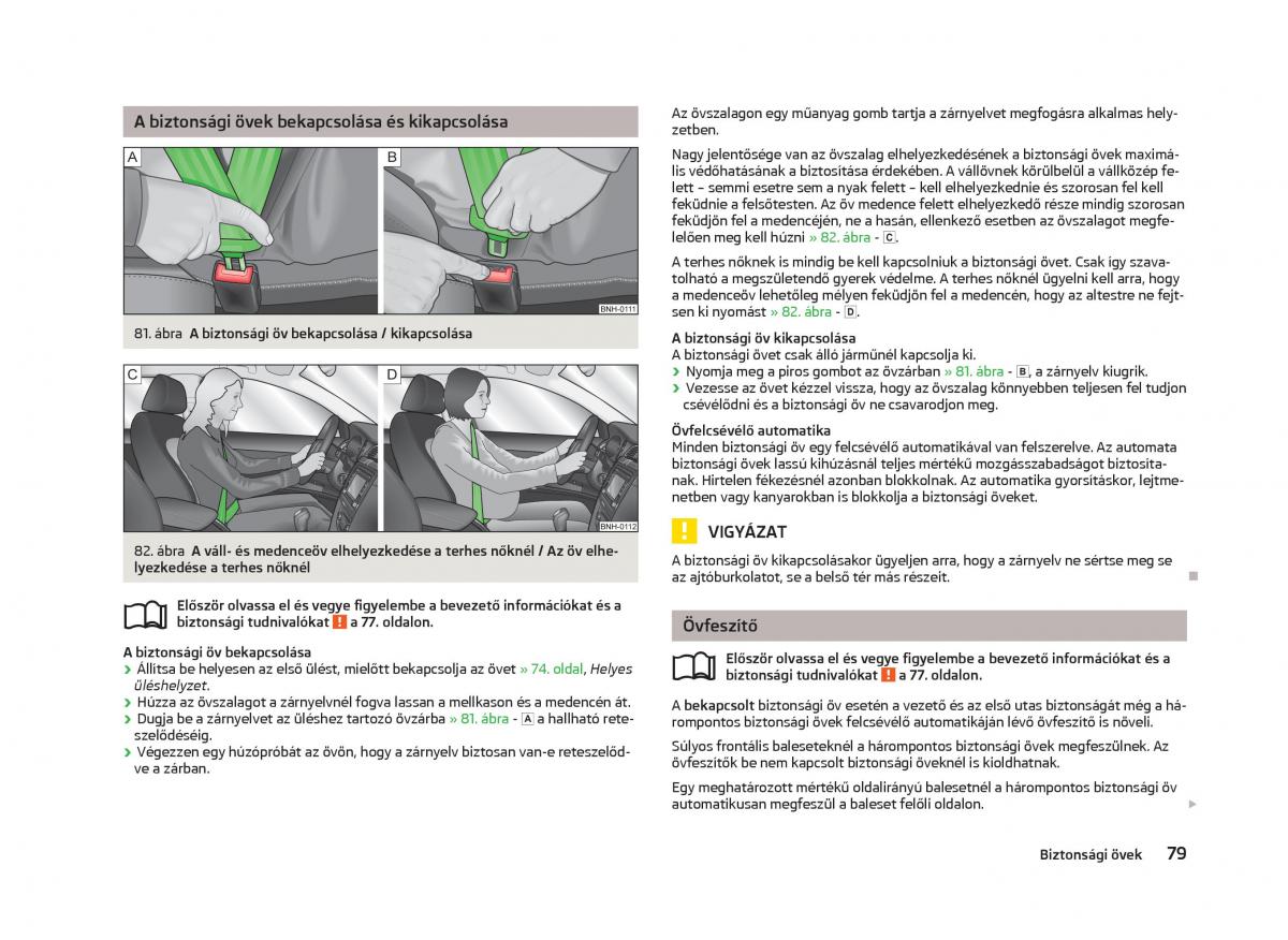 Skoda Citigo Kezelesi utmutato / page 81