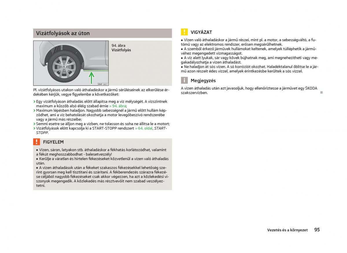 Skoda Citigo Kezelesi utmutato / page 97