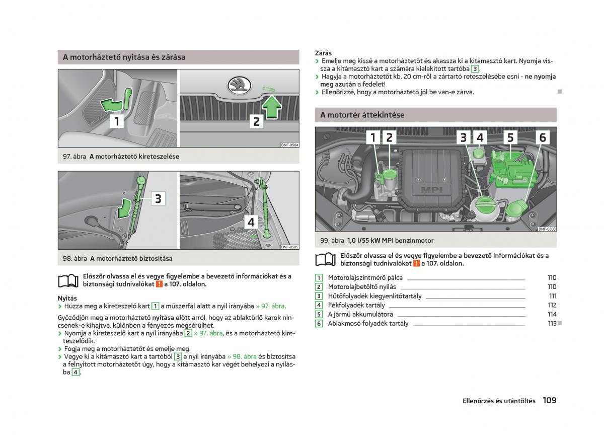 Skoda Citigo Kezelesi utmutato / page 111