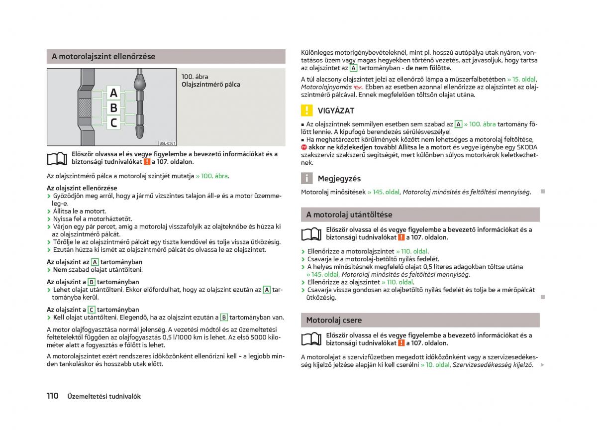 Skoda Citigo Kezelesi utmutato / page 112