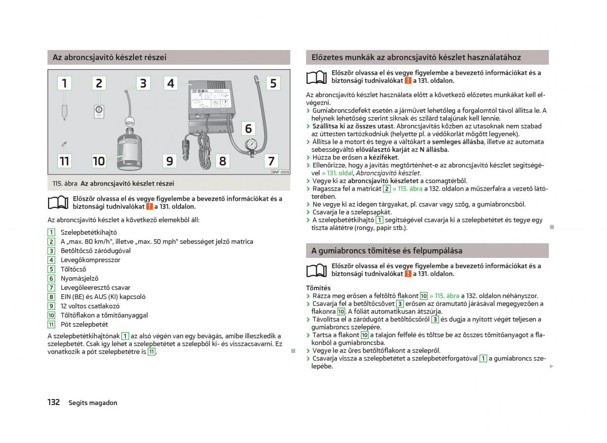 Skoda Citigo Kezelesi utmutato / page 134