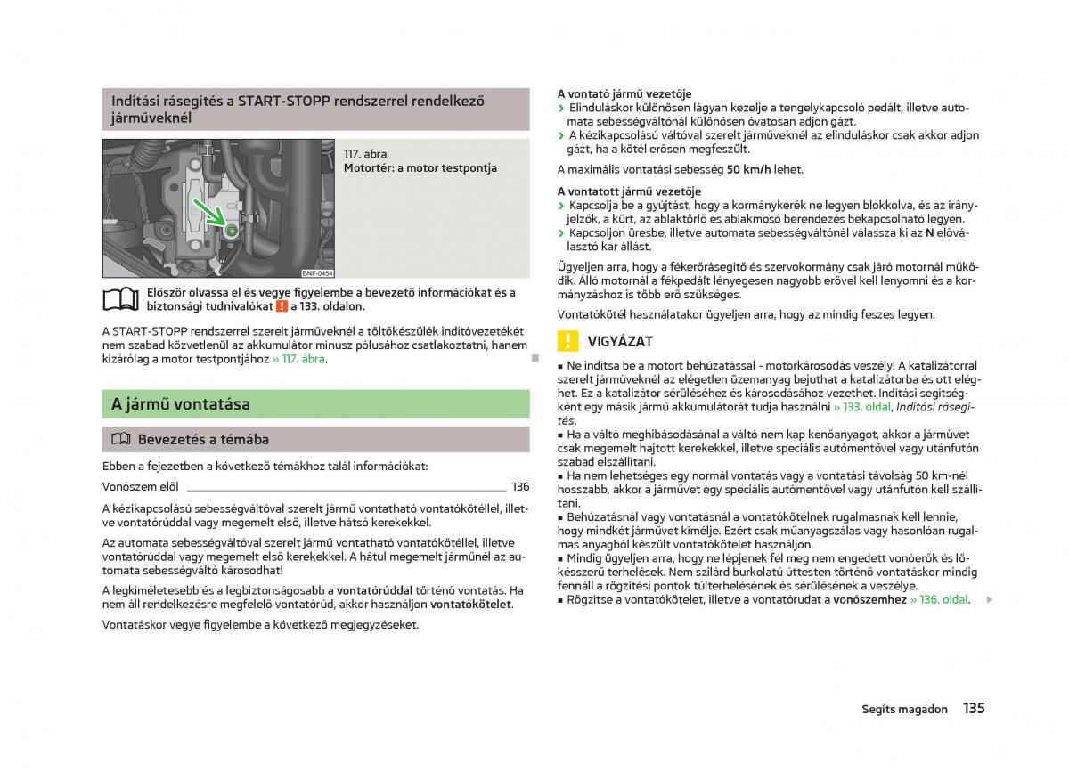 Skoda Citigo Kezelesi utmutato / page 137