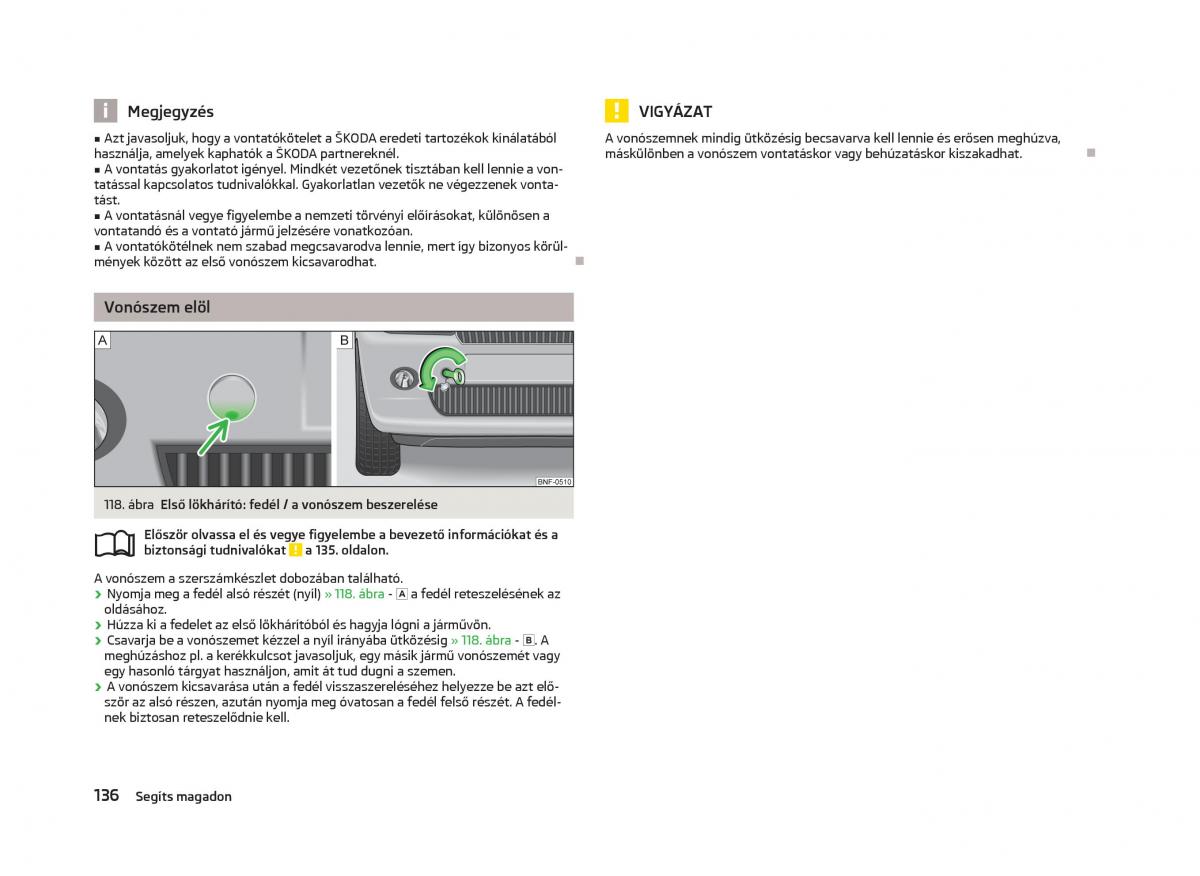 Skoda Citigo Kezelesi utmutato / page 138