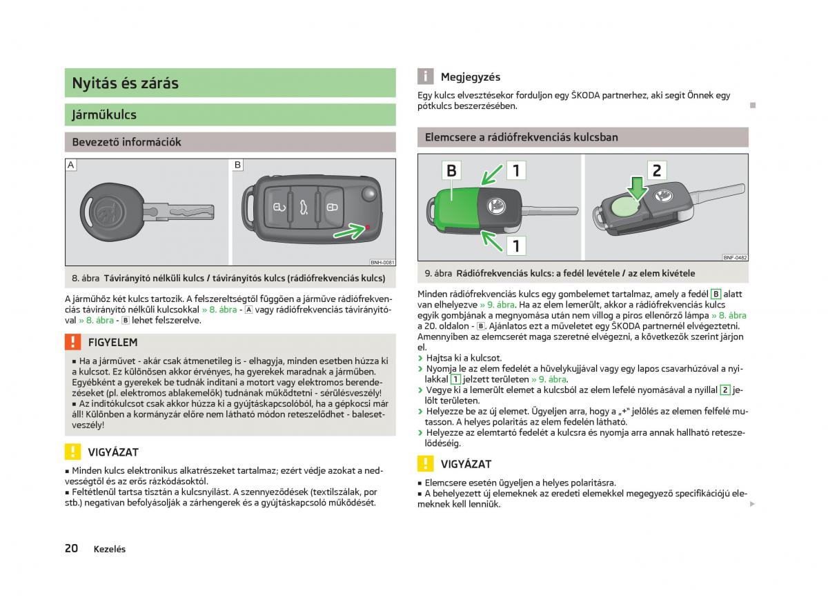 Skoda Citigo Kezelesi utmutato / page 22