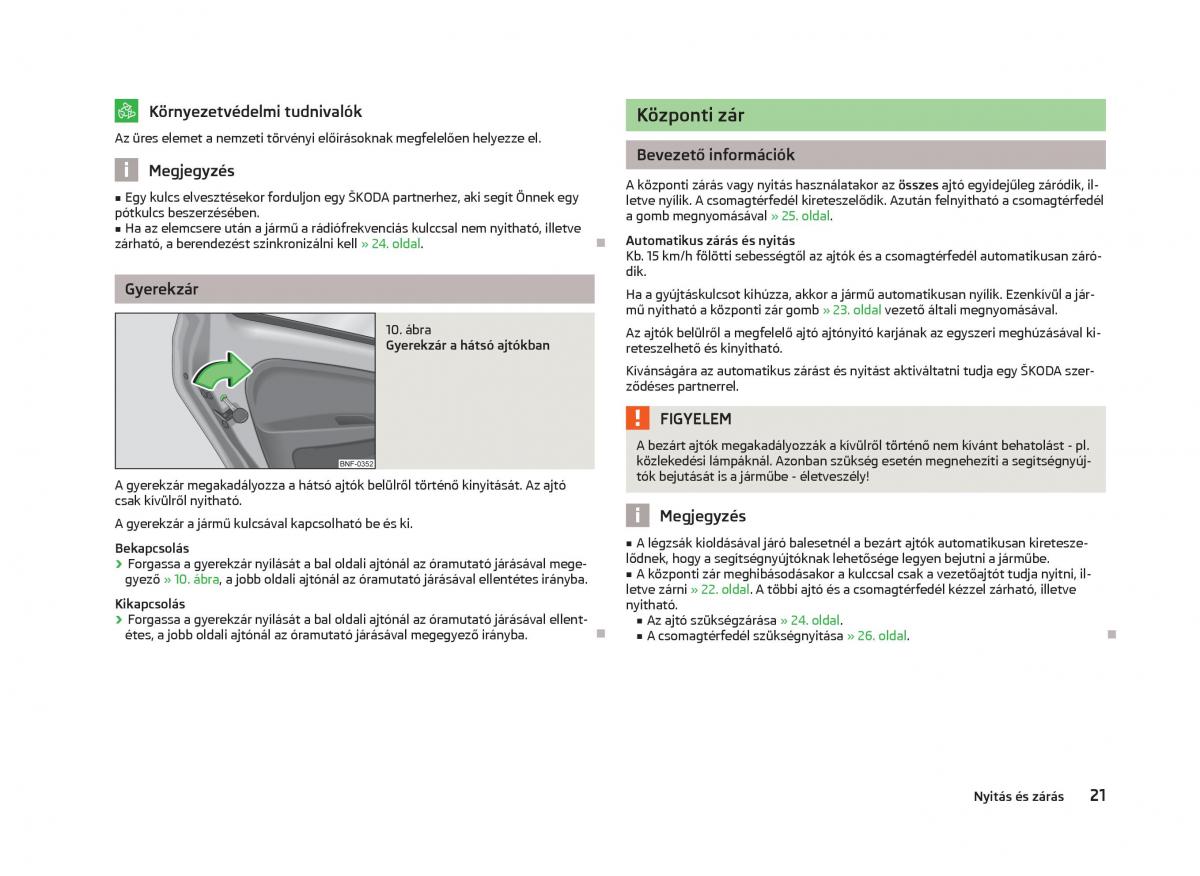 Skoda Citigo Kezelesi utmutato / page 23