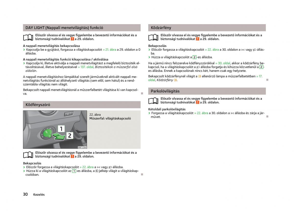 Skoda Citigo Kezelesi utmutato / page 32