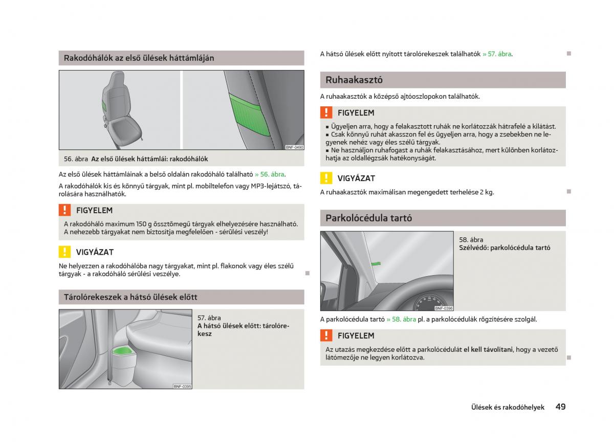 Skoda Citigo Kezelesi utmutato / page 51